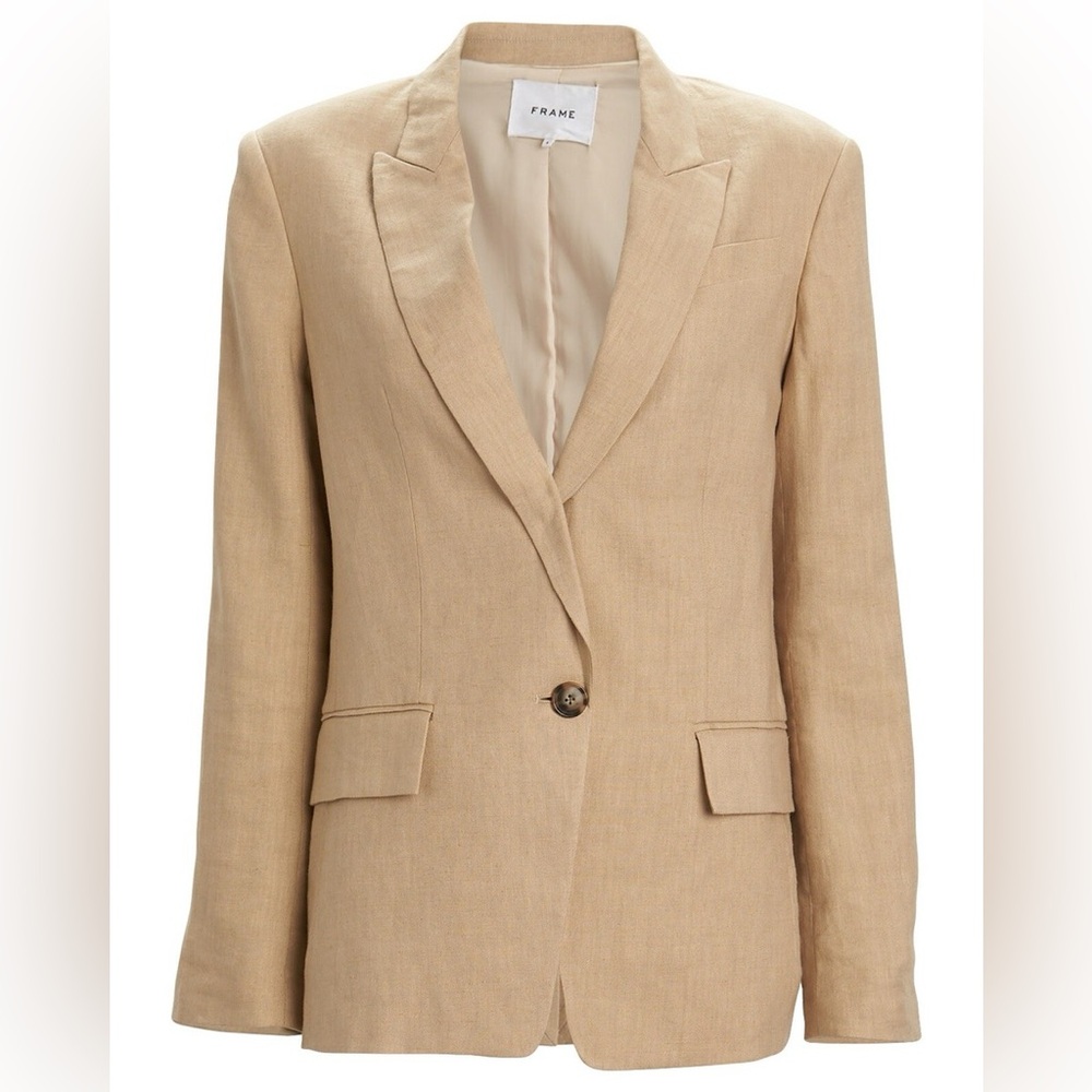 Frame Denim Women's Beige Blazer
